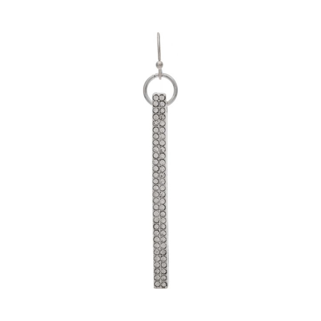 Crystal Pave Bar Drop Earrings