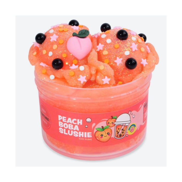 Peachybbies Peach Boba Slushie Slime