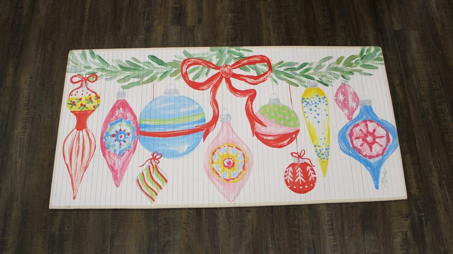 Bamboo Runner Garland with Ornaments