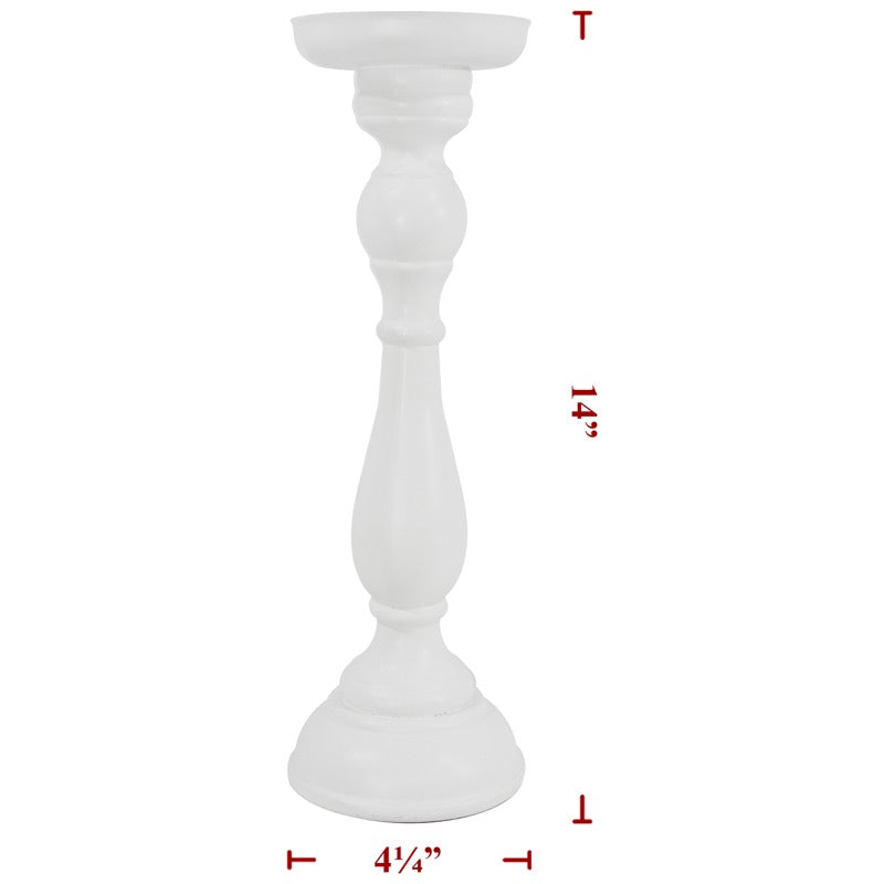 14" Wooden Candle Holder