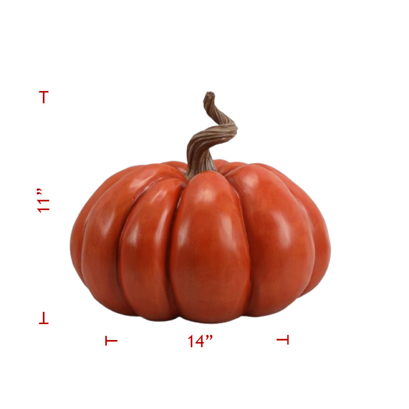 Large Pumpkin Swirl Decor