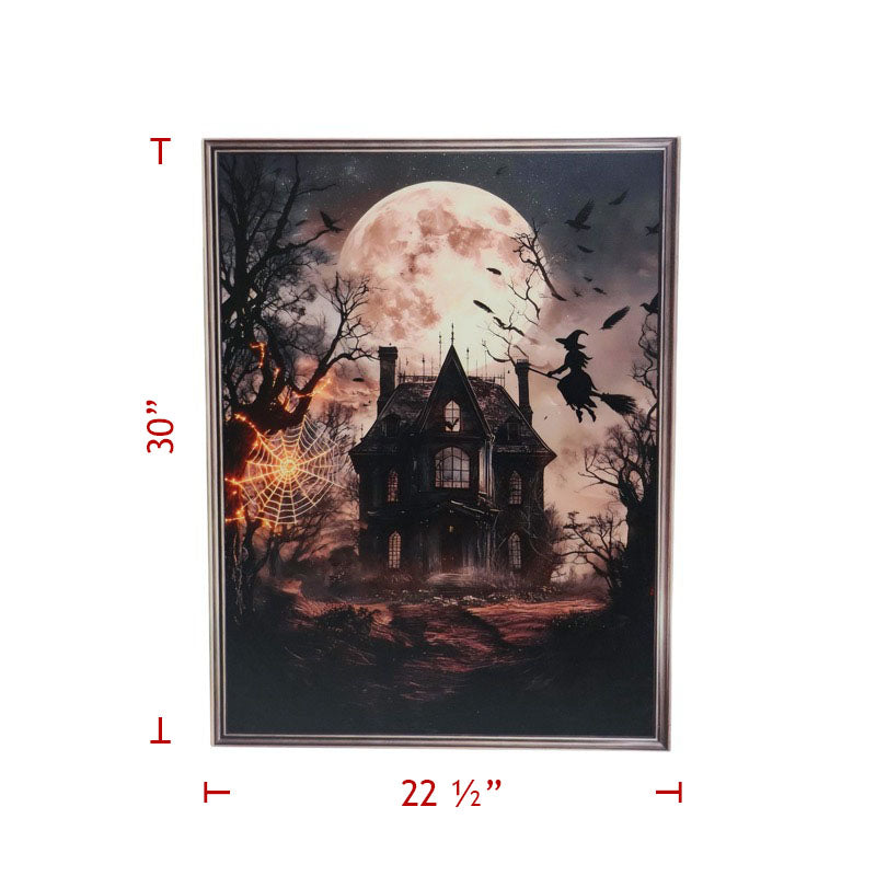 Metal Halloween Haunted House Picture