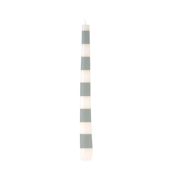 Mud Pie Blue Stripe Taper Candle