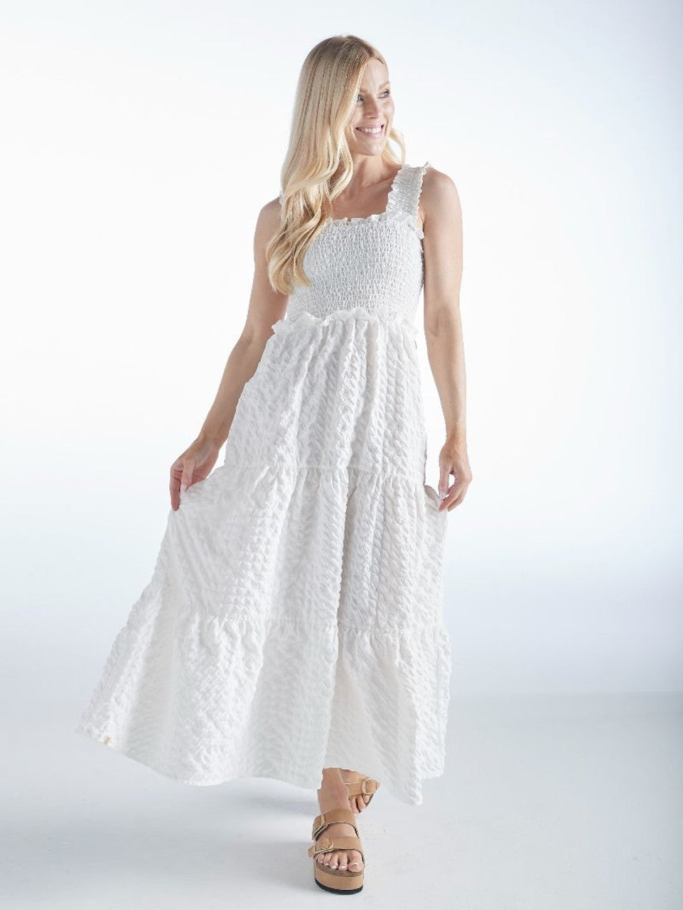 Simply Southern Maxi Sundress White / Small