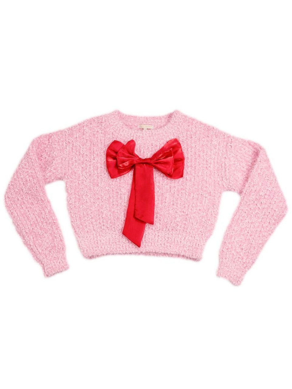 Simply Southern Aurora Pink Sweater With Bow
