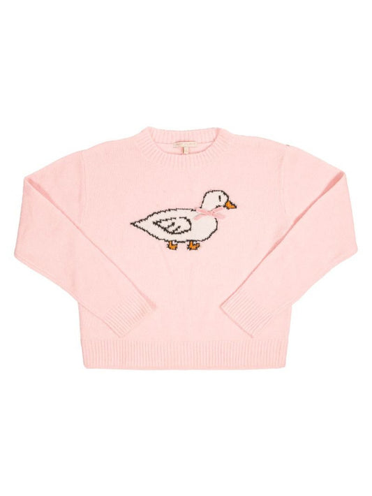 Simply Southern Pink Goose Sweater