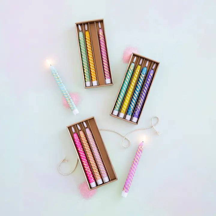 Glitterville Rainbow Candle