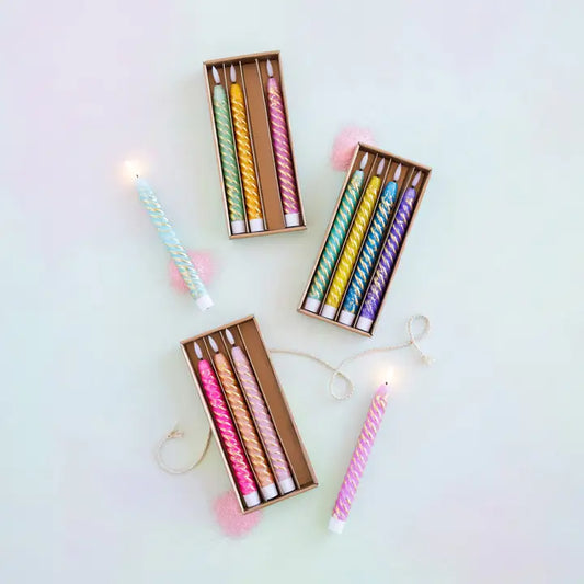 Glitterville Rainbow Candle