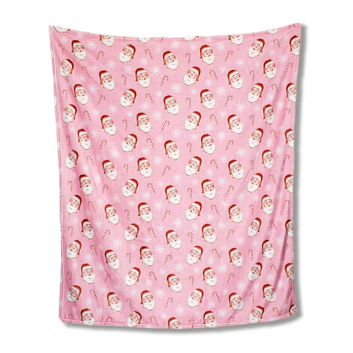 Pink Candy Cane Cutie Throw Blanket