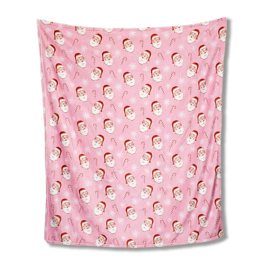Pink Candy Cane Cutie Throw Blanket