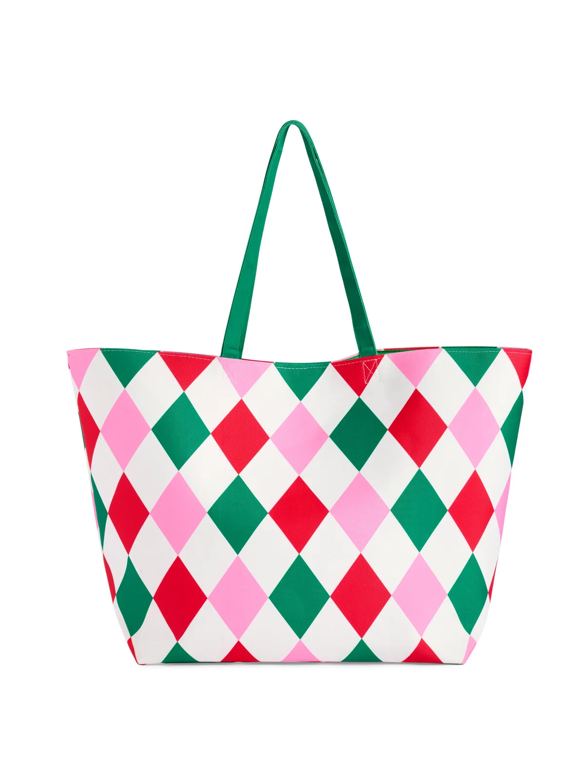 Holiday Icons Diamond Print Gifting Tote Bag