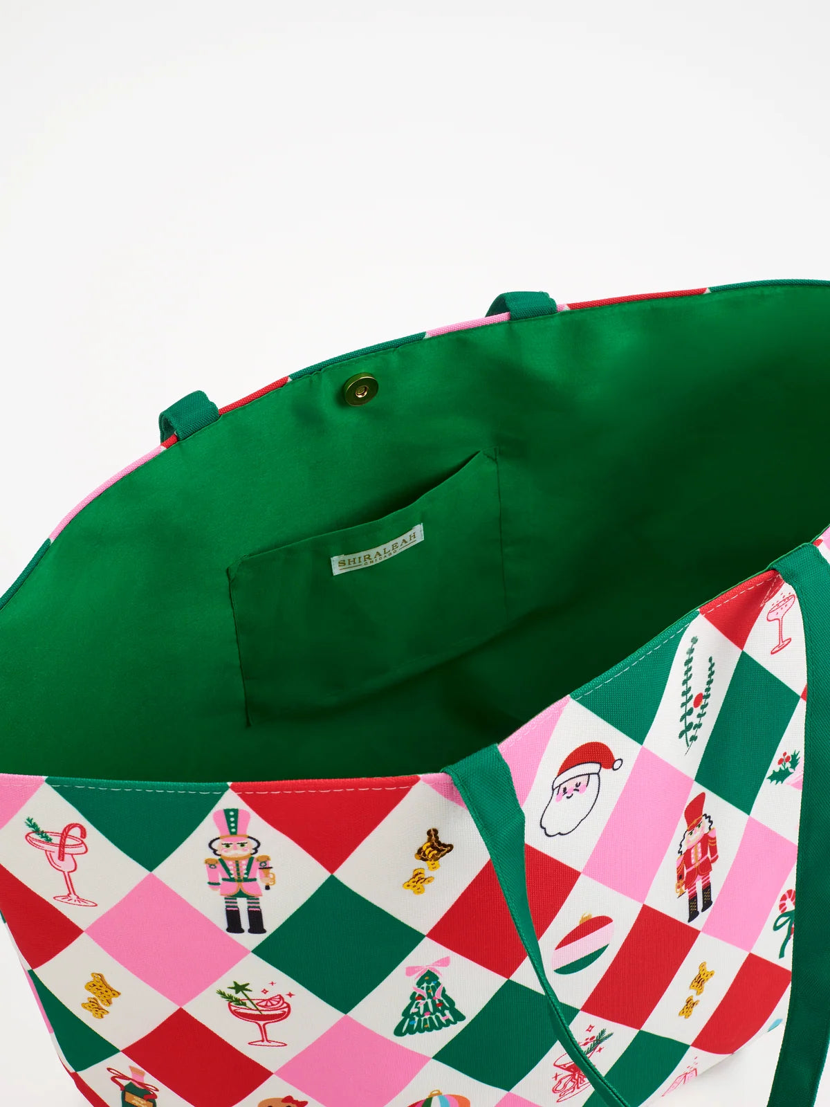 Holiday Icons Diamond Print Gifting Tote Bag