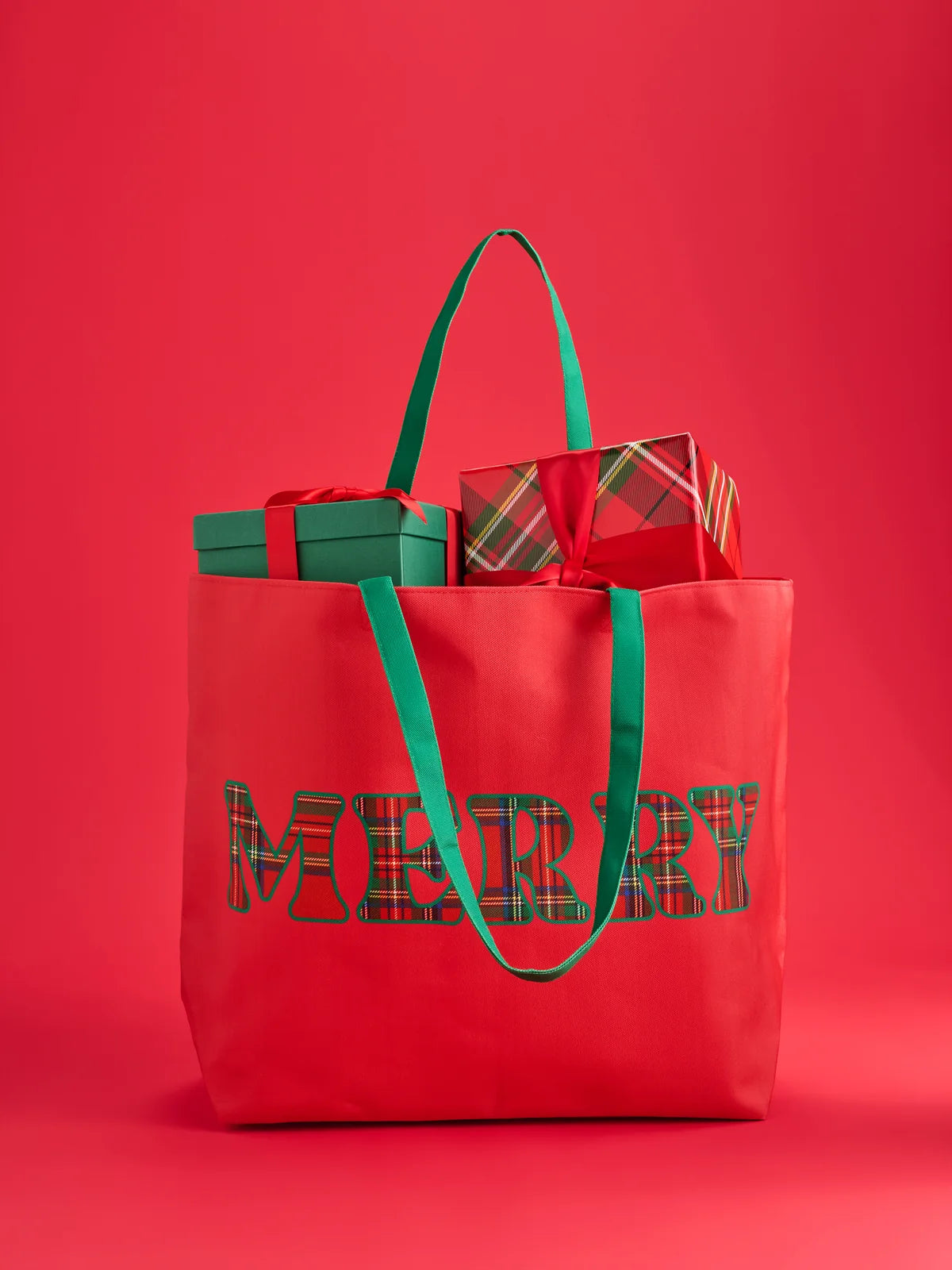 Red Merry Gifting Tote Bag