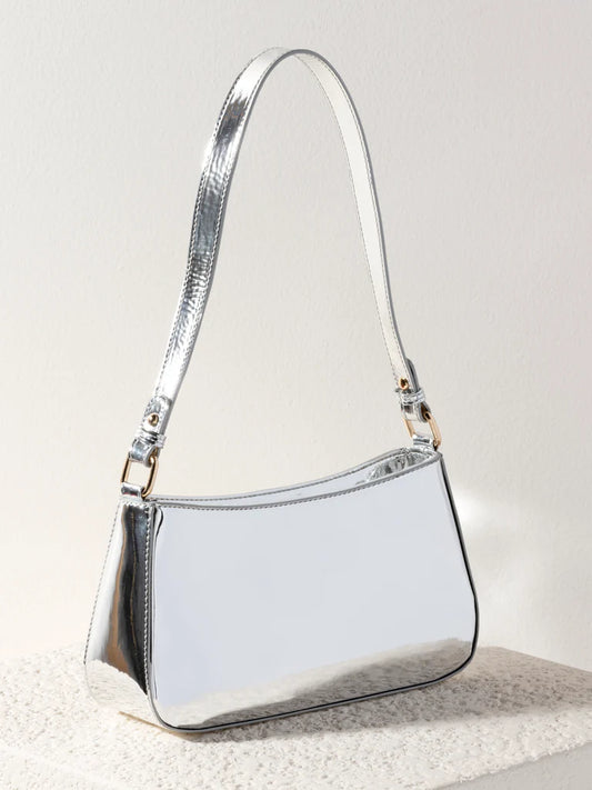 Silver Clara Shoulder Bag