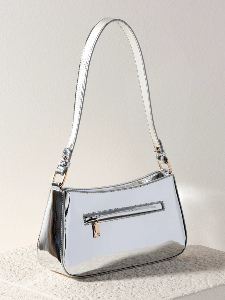 Silver Clara Shoulder Bag