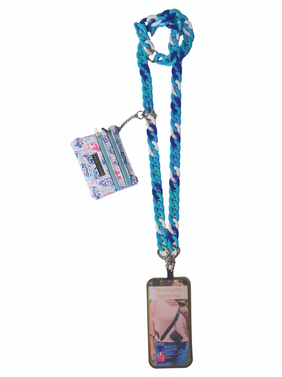 Simply Southern Chain Link Phone Strap with Zipper Wallet