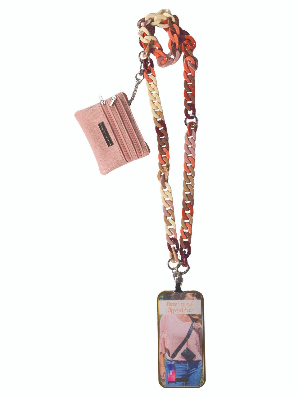 Simply Southern Chain Link Phone Strap with Zipper Wallet