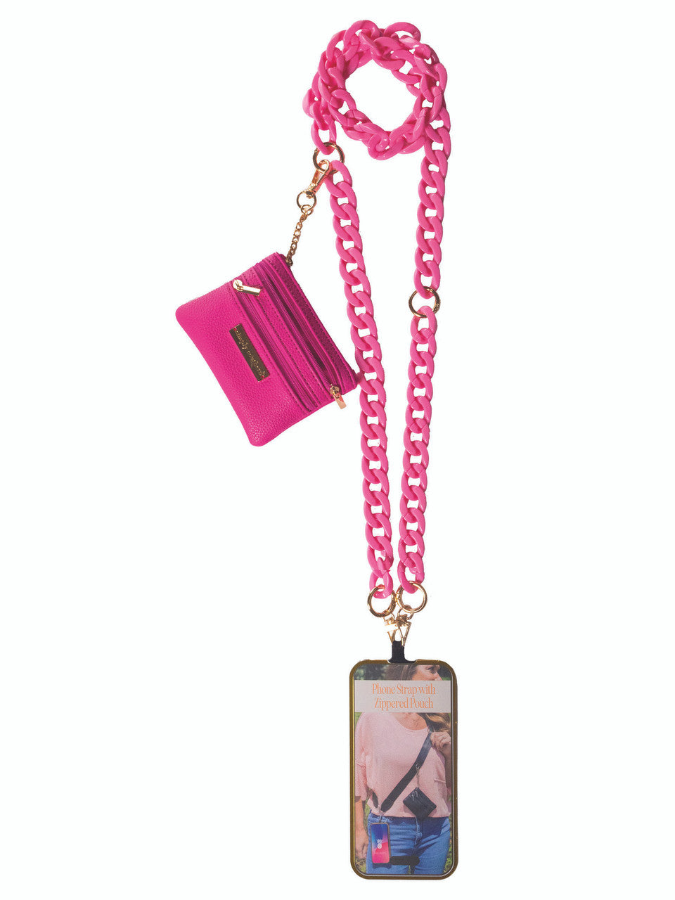 Simply Southern Chain Link Phone Strap with Zipper Wallet