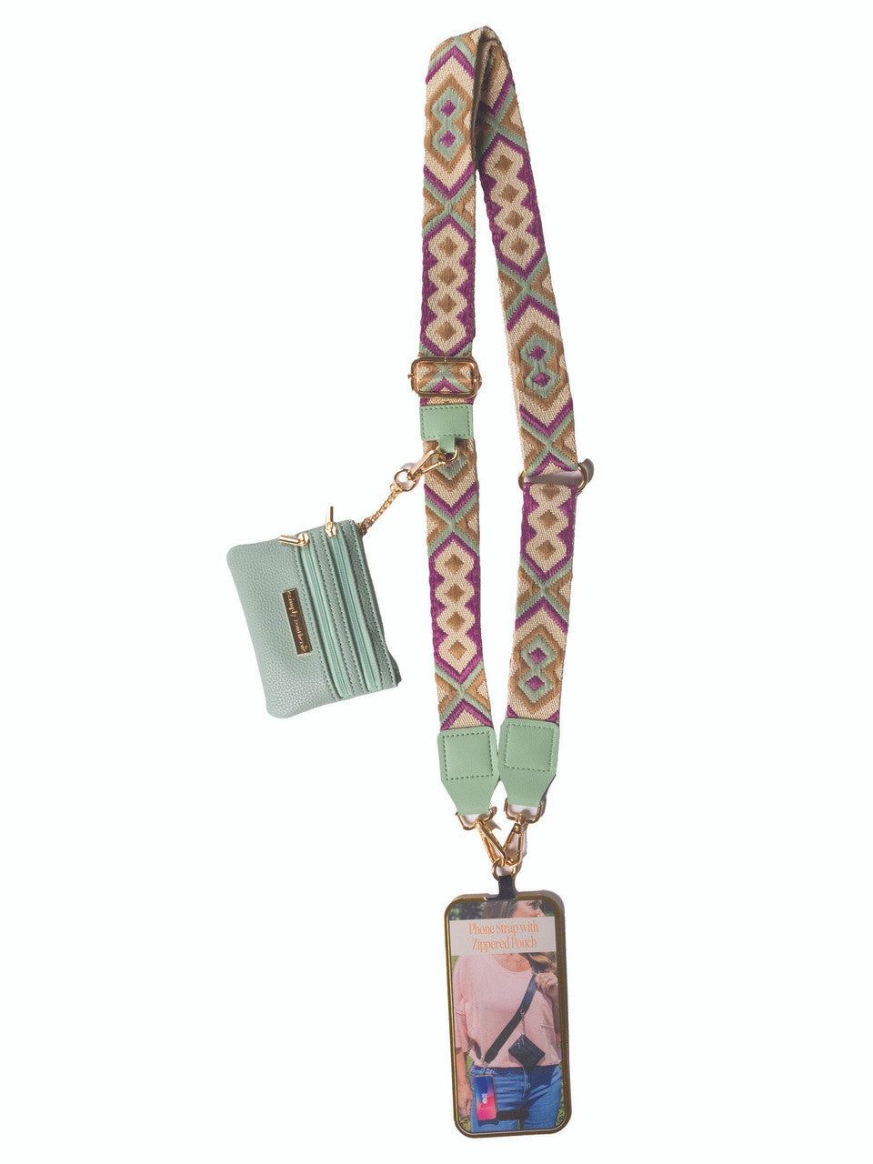 Simply Southern Thick Strap Phone Strap with Zipper Wallet