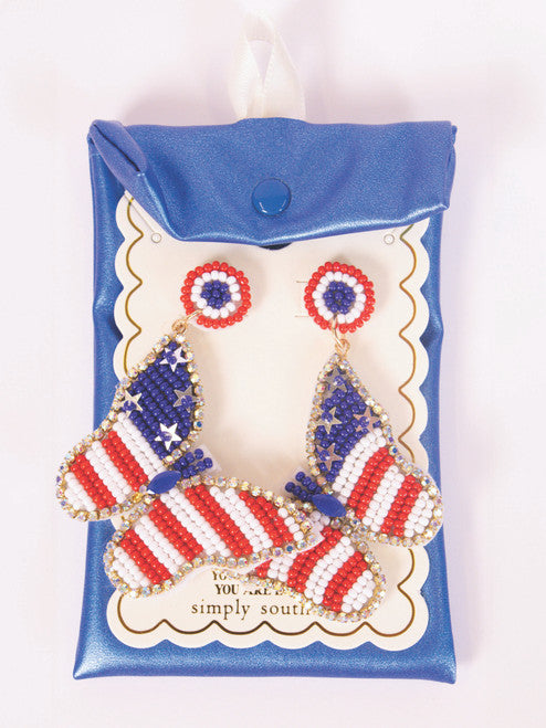 Simply Southern Patriotic Beaded Earrings