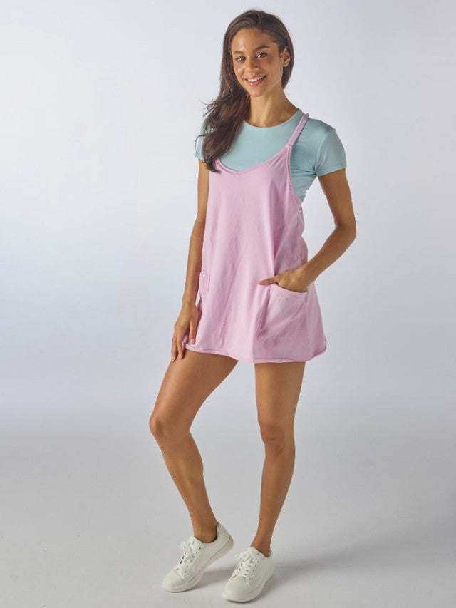 Simply Southern Romper Dress- Light Pink