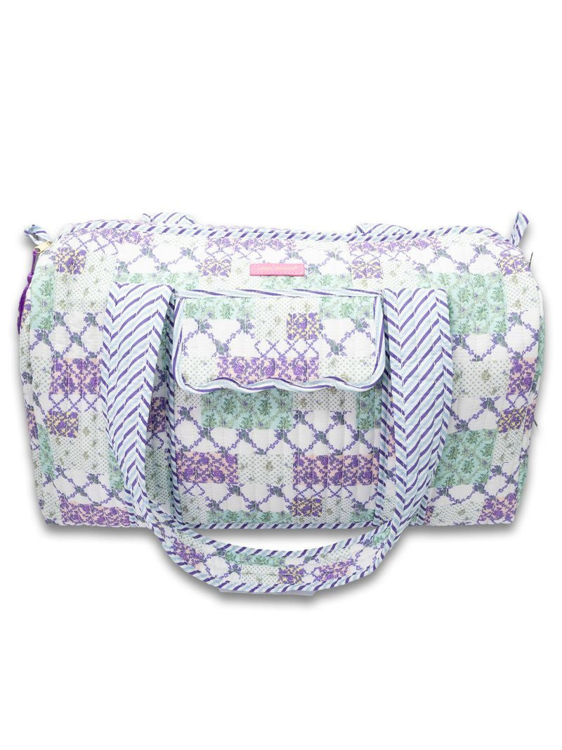 Simply Southern Blue Patch Quilted Duffle Bag