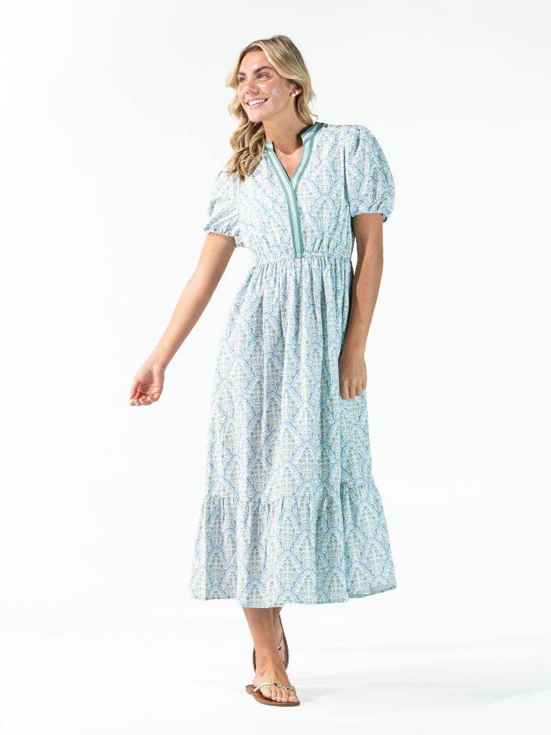 Prim and Proper Y-Neck Dress