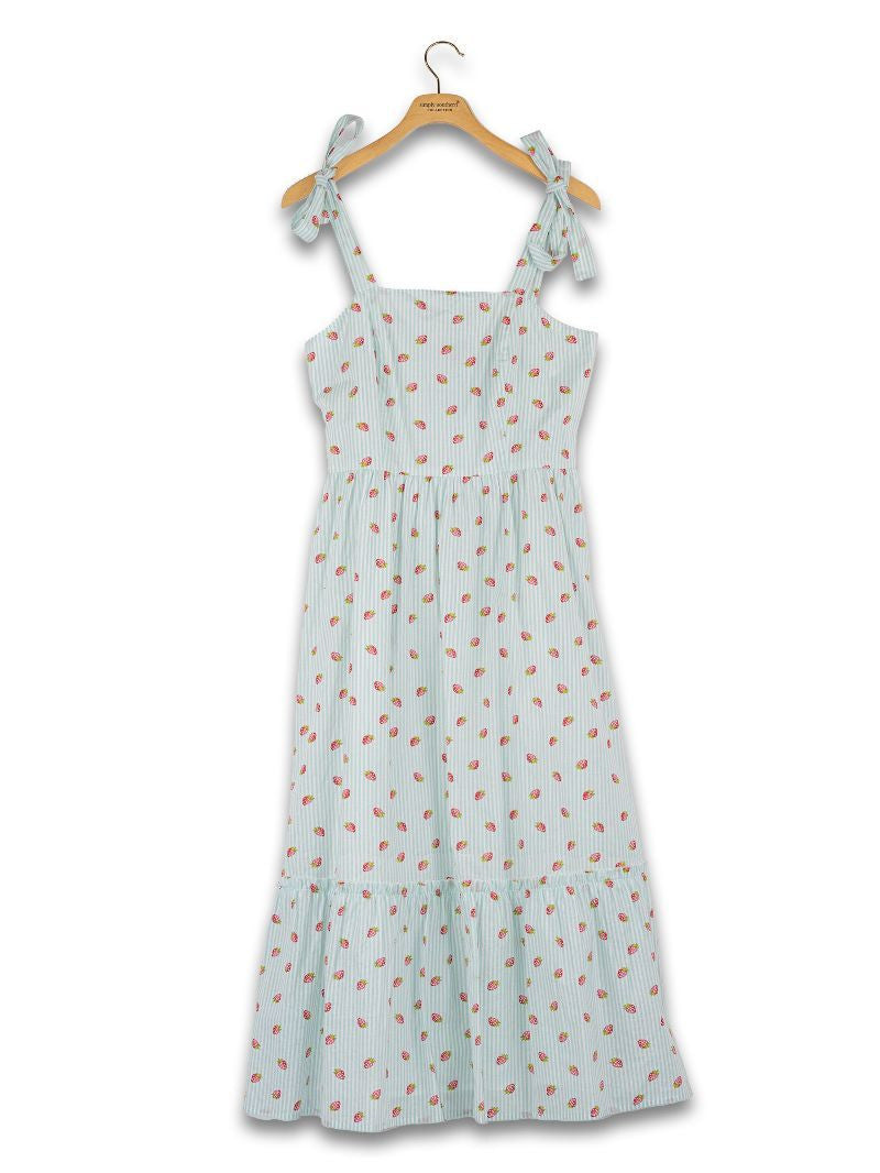 Simply Southern Striped Strawberry Dress