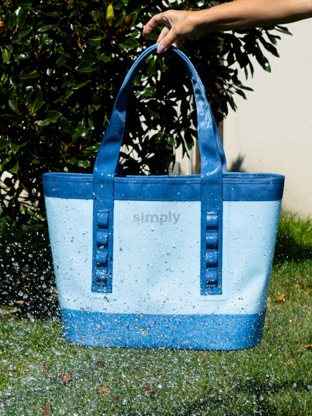 Simply Southern Tough Tote- Blue