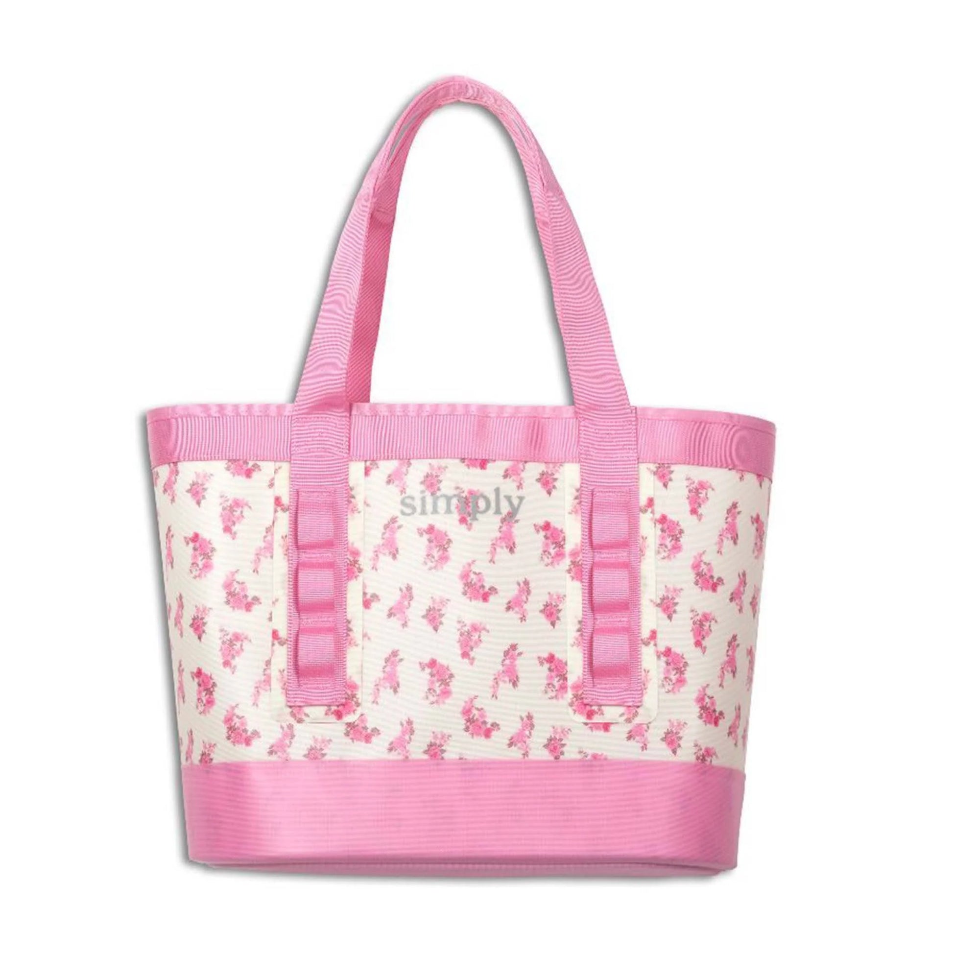 Simply Southern Tough Tote- Pink Floral