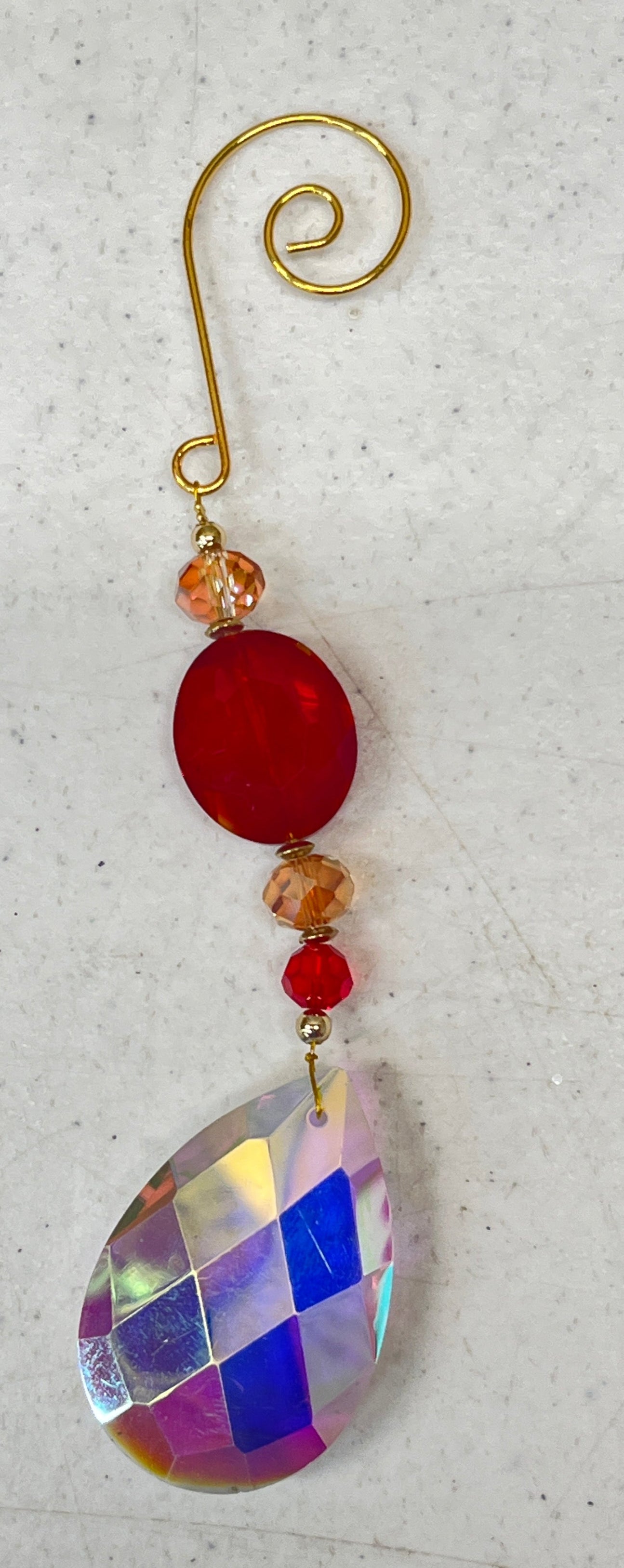 Glass Christmas Jewel Ornaments