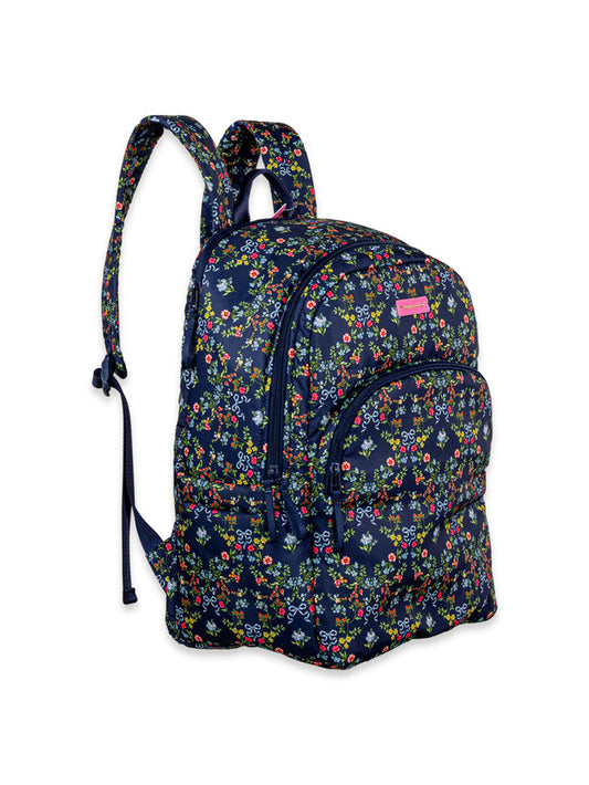 Simply Southern School Backpack- Navy Floral