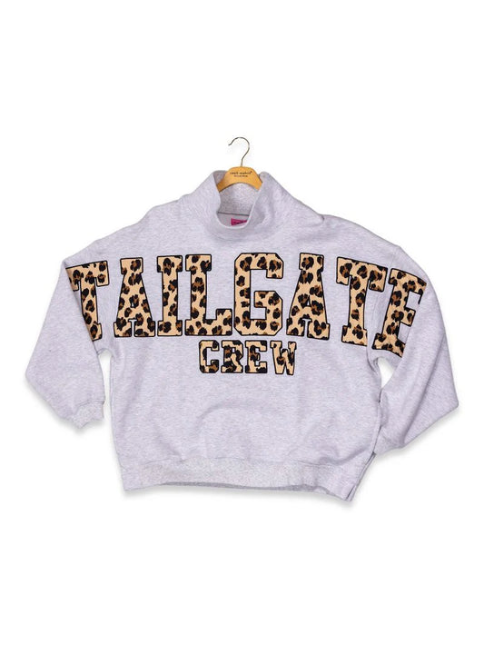 Simply Southern One Size Mock Neck Sweatshirt- Tailgate Crew