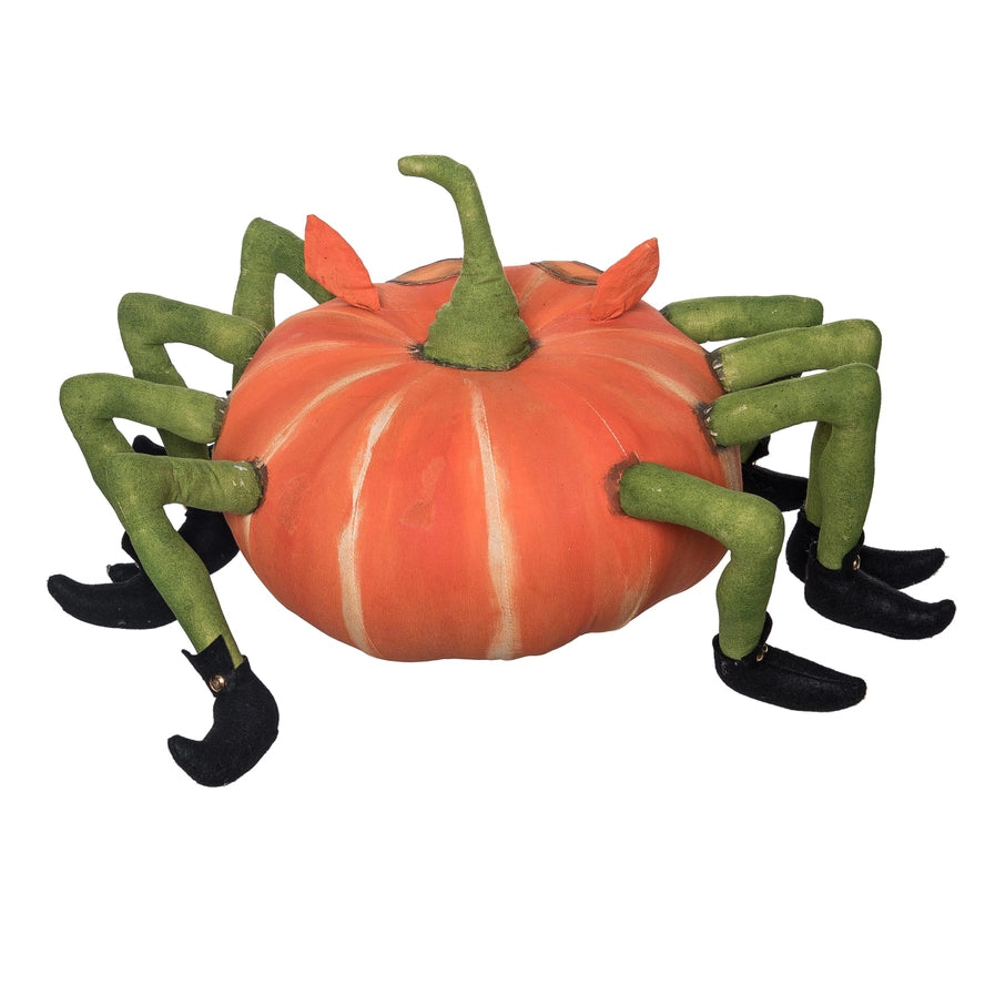 Wobblekins Pumpkin Spider Gathered Traditions Art Doll