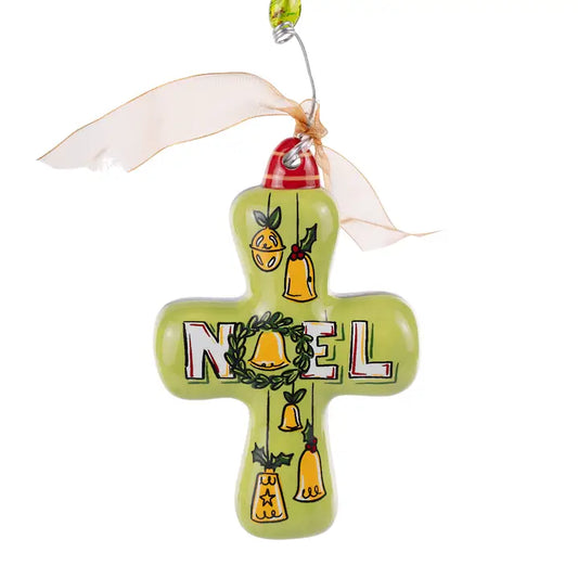 Noel Cross Puff Ornament