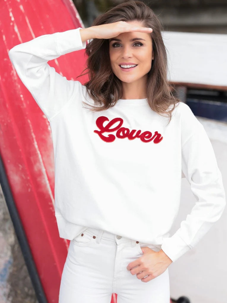 White "Lover" Sweatshirt