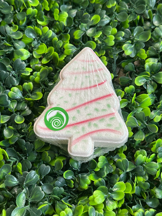 Christmas Tree Cake Bath Bomb