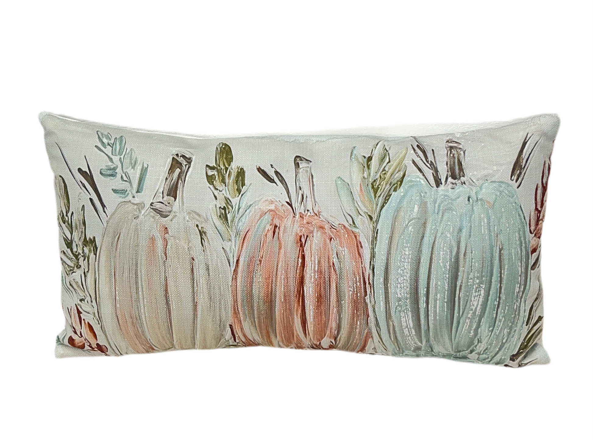 Fall Pillow With 3 Pumpkins