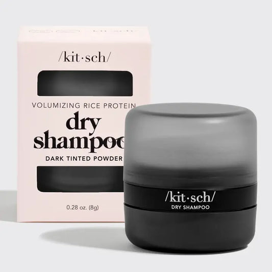 Kitsch Dark Volumizing Rice Protein Dry Shampoo with Puff