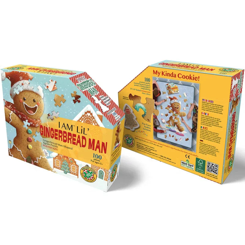 Madd Capp 100 Piece Jigsaw Puzzles- I Am Lil' Gingerbread Man