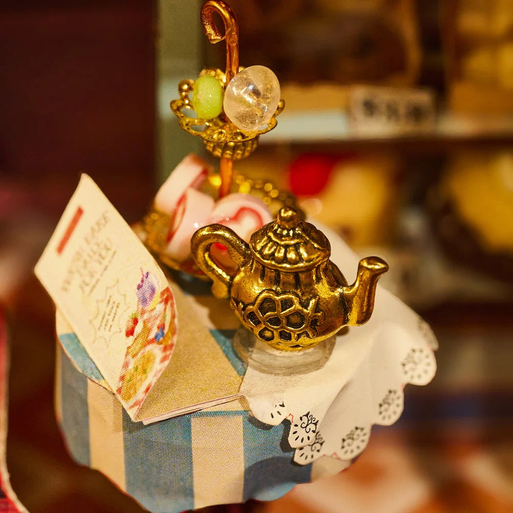 Blueberry Lane Tea DIY Miniature Book Nook Kit