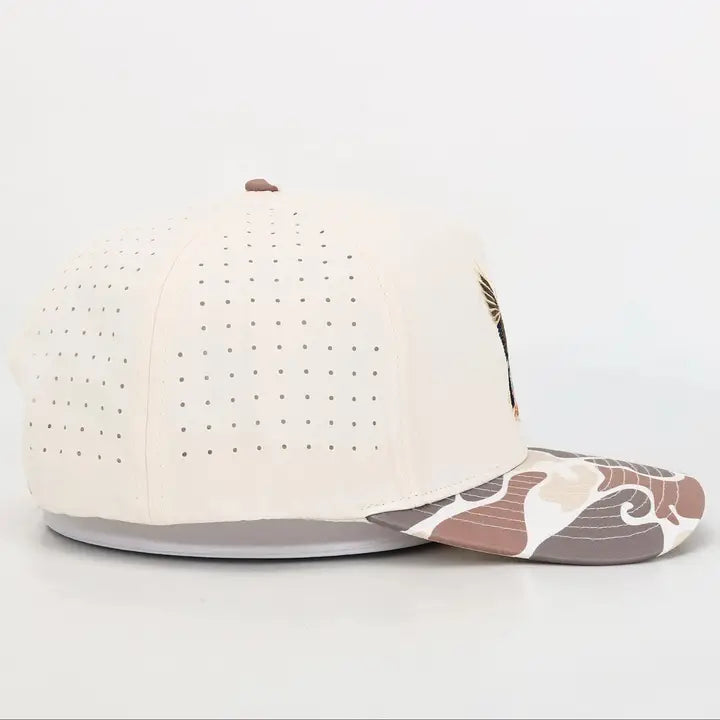Happy Threads Outdoor Embroidered Camo Hat- Fish