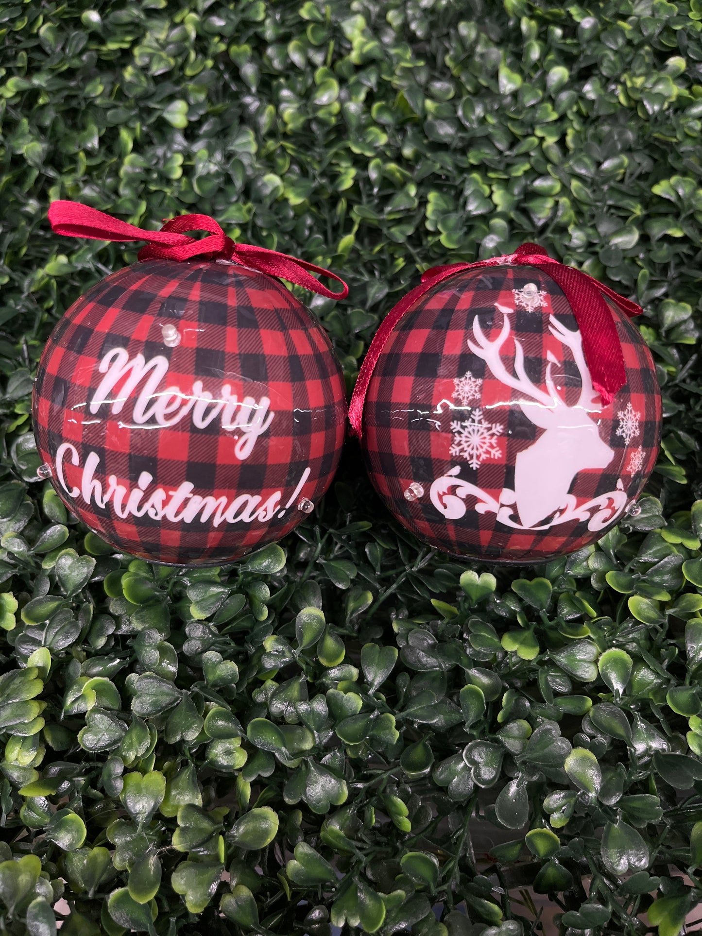 Merry Christmas LED Ball Ornament