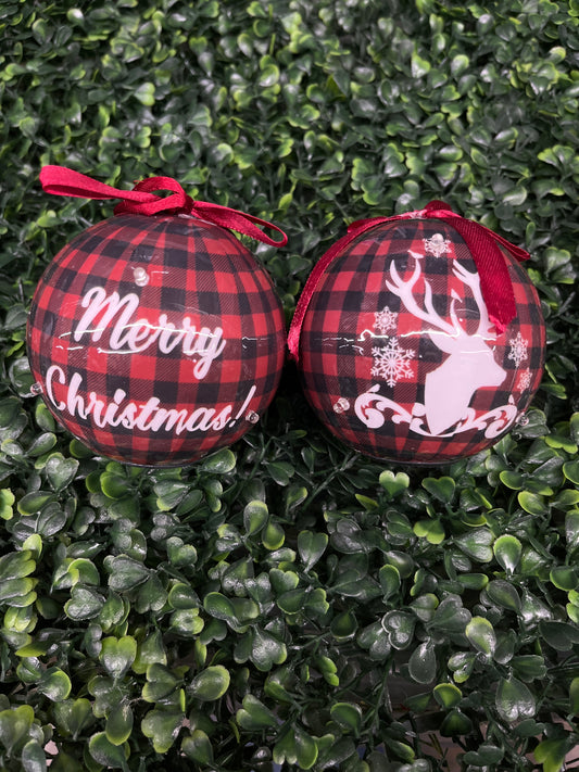 Merry Christmas LED Ball Ornament