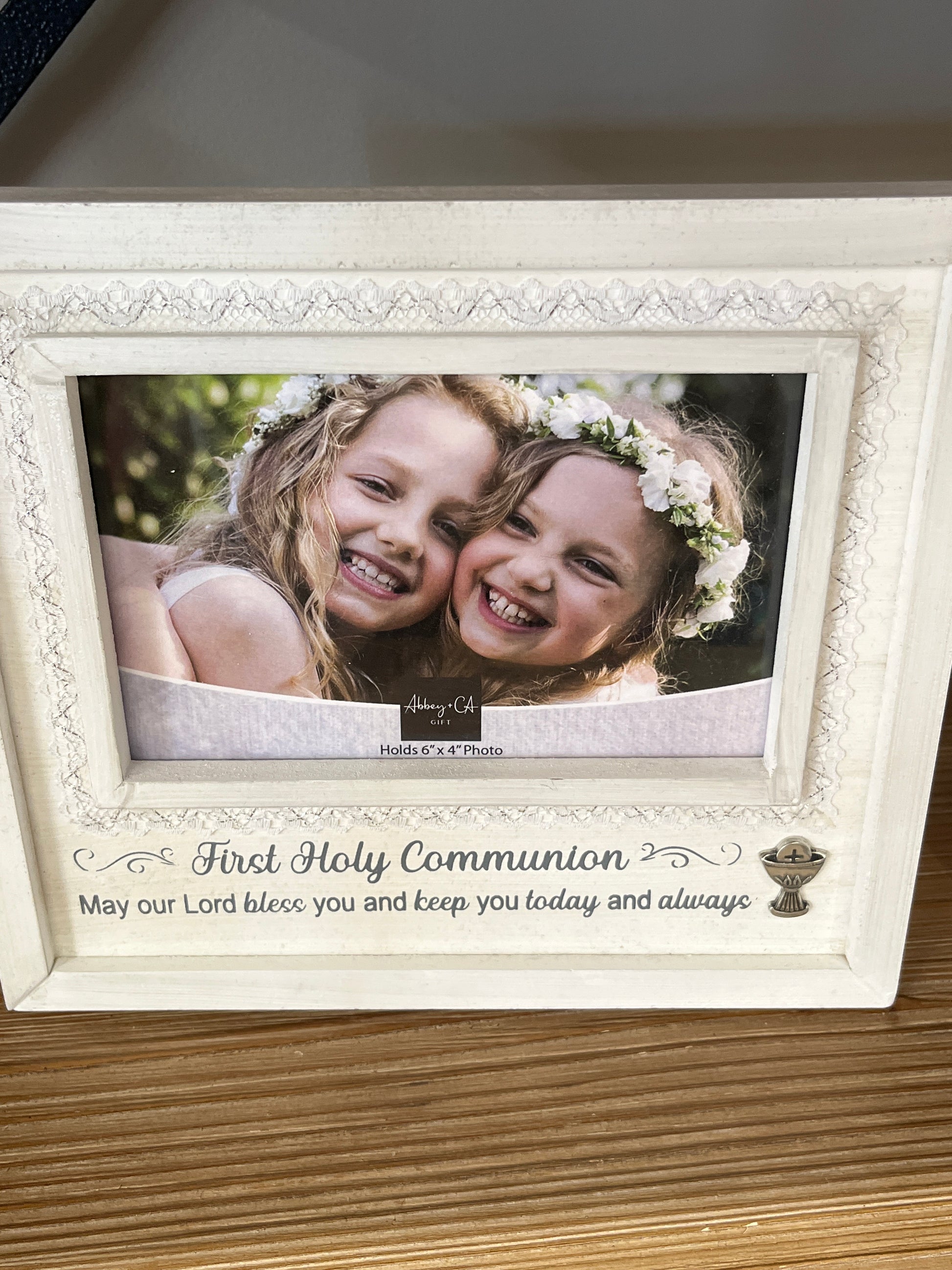 First Communion Frame With Lace