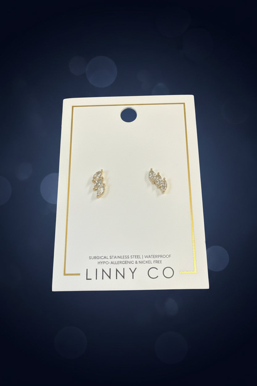 Linny CO Screwback Stud Earrings-Sierra Gold