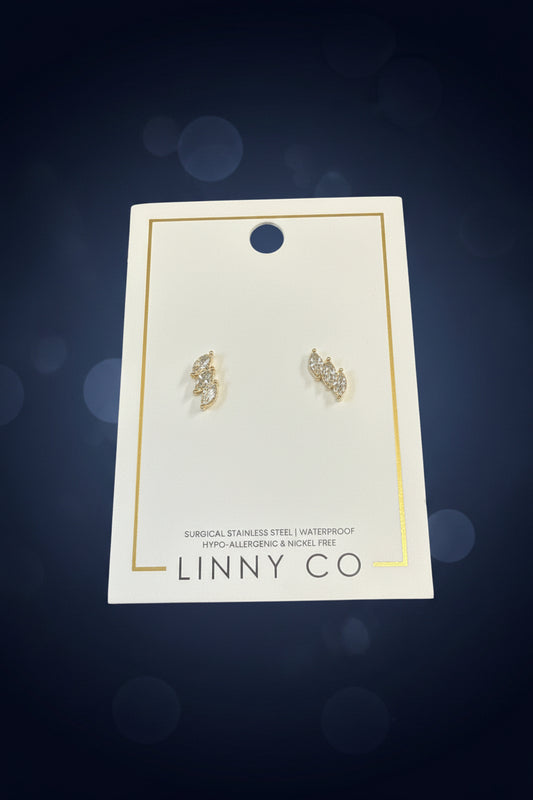 Linny CO Screwback Stud Earrings-Sierra Gold