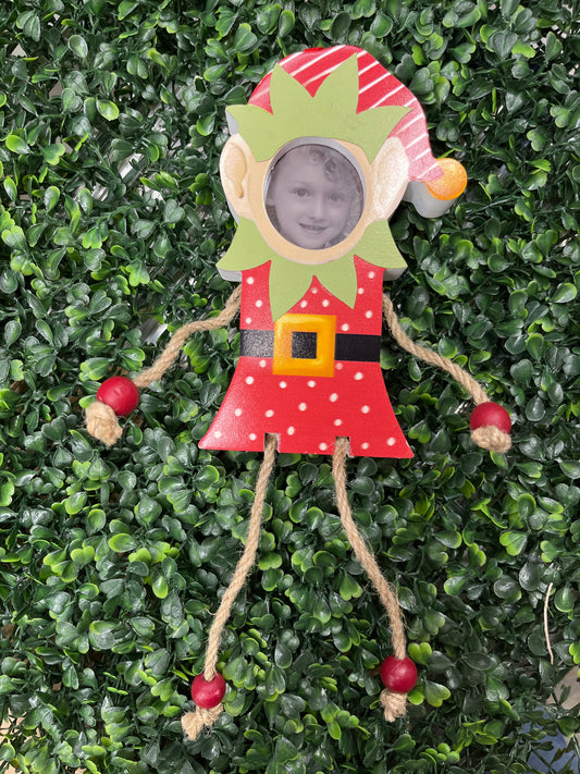 Elf Christmas Ornament Frame