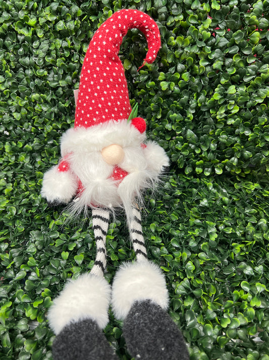 Dangle Leg Christmas Gnome Red
