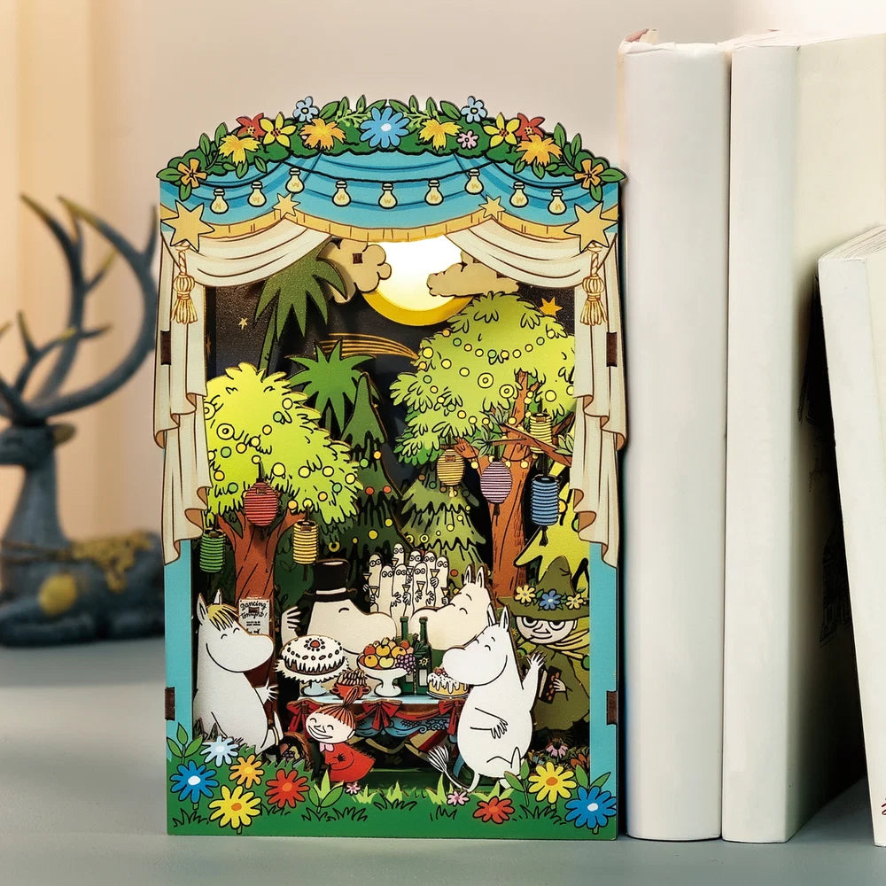 Moomin Moominous Dance Party DIY Miniature Book Nook Kit